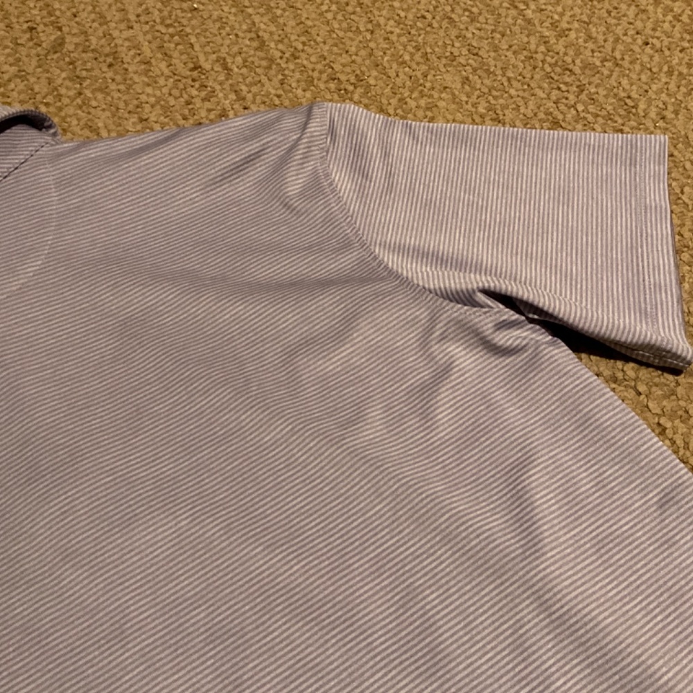 Fish Hippie Co. Light Purple and White Golf Shirt Size S - Picture 9 of 9